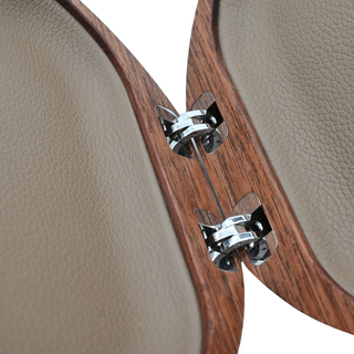 EITTEM | Moon Woodgrain Walnut Clutch Bag