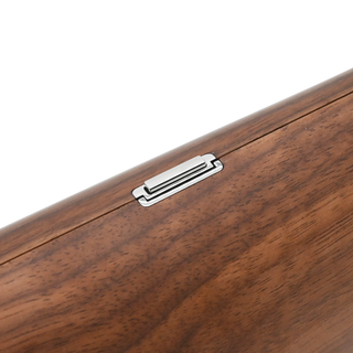 EITTEM | Bird Woodgrain Walnut Clutch Bag