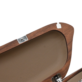 EITTEM | Bird Woodgrain Walnut Clutch Bag