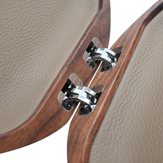 EITTEM | Bird Woodgrain Walnut Clutch Bag