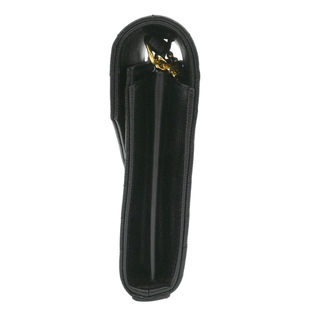 SAINT LAURENT | Black Grain De Poudre Cassandre Chain Wallet