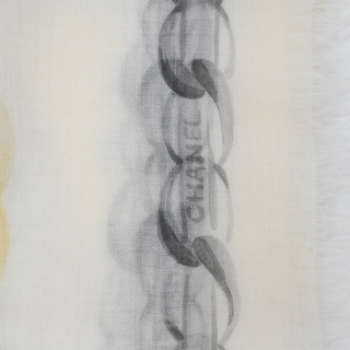 CHANEL | Camellia Pastel CC Semi-Sheer Scarf
