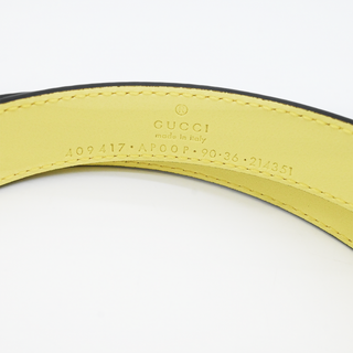 GUCCI | GG Marmont Light Yellow Thin Belt
