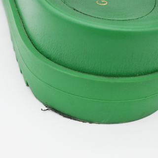 GUCCI | Chunky Green Leather GG Sandals