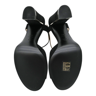 CHANEL | Black Suede Block Heels