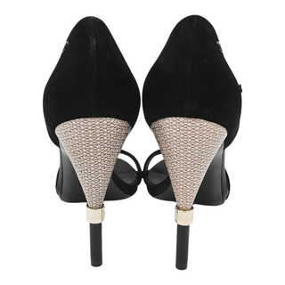 CHANEL | Black Suede CC High-Heels