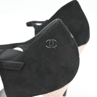 CHANEL | Black Suede CC High-Heels
