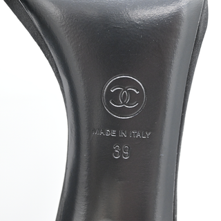 CHANEL | Black Suede CC High-Heels