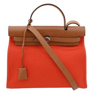 HERMES | Orange Toile Herbag Zip 31
