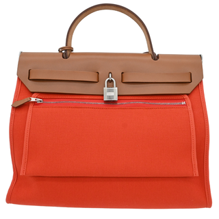 HERMES | Orange Toile Herbag Zip 31