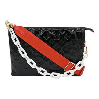 LOUIS VUITTON | Noir Monogram Vernis Coussin MM Bag