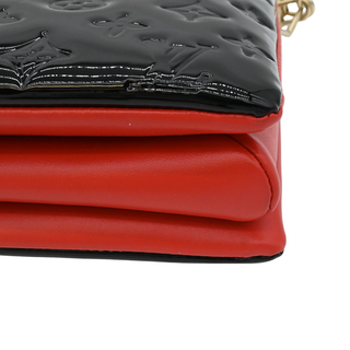 LOUIS VUITTON | Noir Monogram Vernis Coussin MM Bag