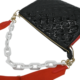 LOUIS VUITTON | Noir Monogram Vernis Coussin MM Bag