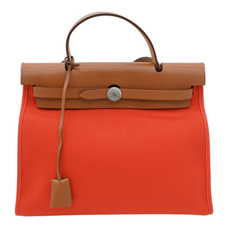 HERMES | Orange Toile Herbag Zip 31