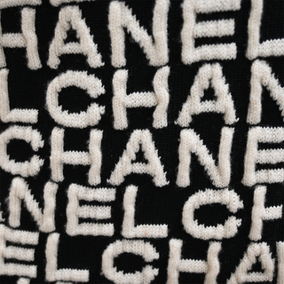 CHANEL | Logo Jacquard Plunge Neck Jumpsuit
