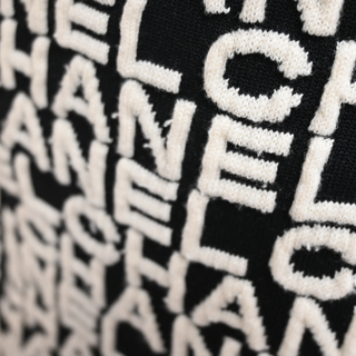 CHANEL | Logo Jacquard Plunge Neck Jumpsuit