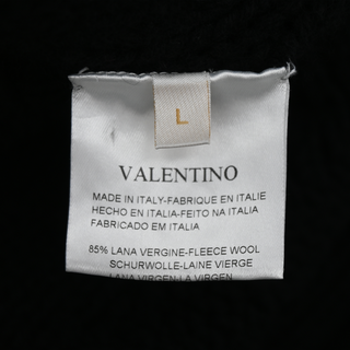 VALENTINO | Black Wool-Blend Knit Cardigan