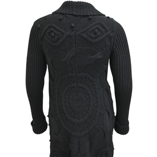 VALENTINO | Black Wool-Blend Knit Cardigan