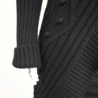 VALENTINO | Black Wool-Blend Knit Cardigan