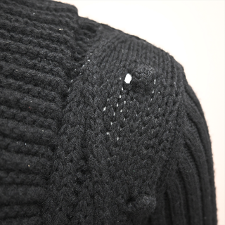VALENTINO | Black Wool-Blend Knit Cardigan