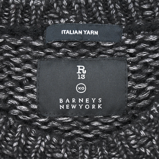 R13 | Black Distressed Knit Sweater