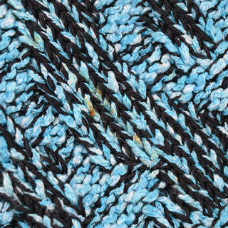 ALANUI | Blue & Black Fringed Knit Cardigan