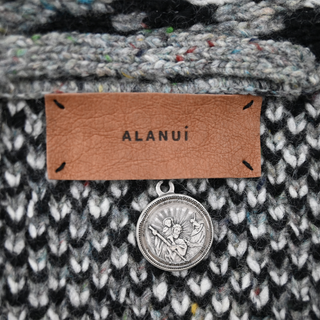 ALANUI | Colorblock Animal Knit Wool-Blend Cardigan