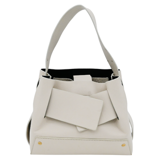 YUZEFI | Off-White Leather Dinky Bag