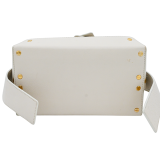 YUZEFI | Off-White Leather Dinky Bag