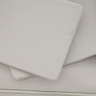 YUZEFI | Off-White Leather Dinky Bag