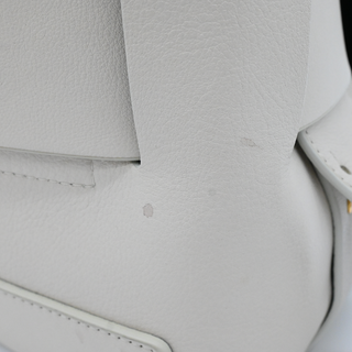 YUZEFI | Off-White Leather Dinky Bag