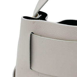 YUZEFI | Off-White Leather Dinky Bag