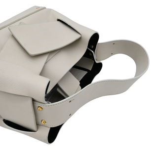YUZEFI | Off-White Leather Dinky Bag