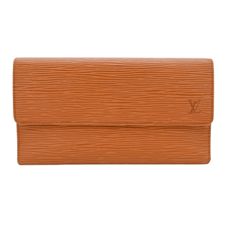 LOUIS VUITTON | Tan Epi Leather Porte Trésor International Wallet
