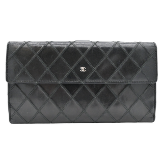 CHANEL | Black Quilted Leather Wallet
