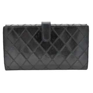 CHANEL | Black Quilted Leather Wallet