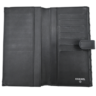 CHANEL | Black Quilted Leather Wallet