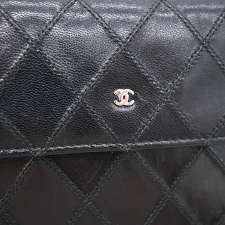 CHANEL | Black Quilted Leather Wallet