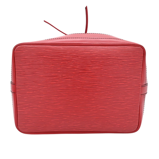 LOUIS VUITTON | Red Noe Epi Leather Bucket Bag