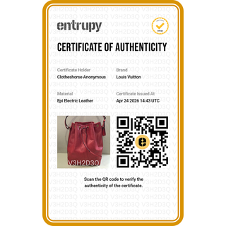 LOUIS VUITTON | Red Noe Epi Leather Bucket Bag