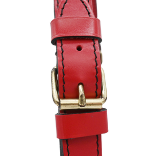 LOUIS VUITTON | Red Noe Epi Leather Bucket Bag
