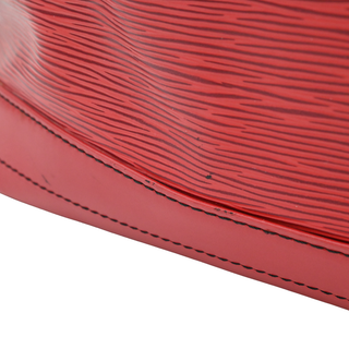 LOUIS VUITTON | Red Noe Epi Leather Bucket Bag