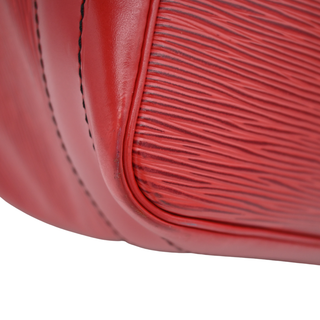 LOUIS VUITTON | Red Noe Epi Leather Bucket Bag