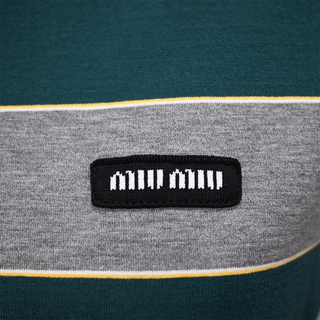 MIU MIU | Striped Jersey Sweatshirt