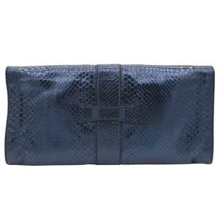 GUCCI | Blue Python Soft Stirrup Clutch