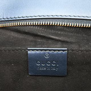 GUCCI | Blue Python Soft Stirrup Clutch