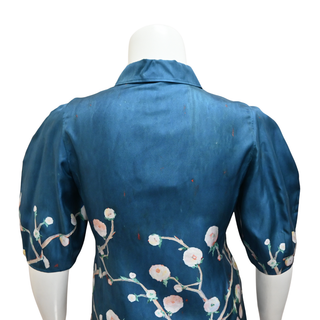 GABRIELA HEARST | Sansi Blue Floral Silk Top