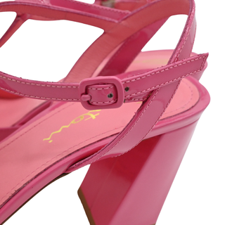 SANTONI | Pink Patent Walnut Heels
