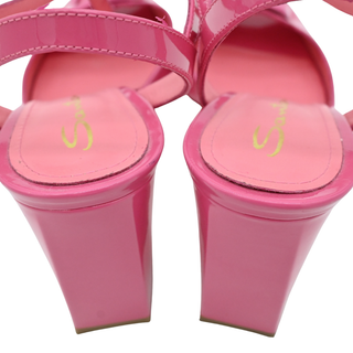 SANTONI | Pink Patent Walnut Heels