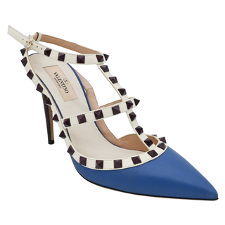 VALENTINO GARAVANI | Colorblock Rockstud Cage Pumps